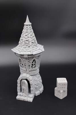 Tabletop Terrain Stylized Tower Whimsical Dnd RPG wargame skirmish 28mm