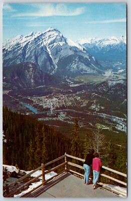Postcard Cascade Mountain, Banff National Park, The Canadian Rockies, Alberta CA