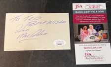 Al MacAdam Signed 3x5 Index Card JSA w/COA All-Star NHL Minnesota North Stars!