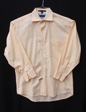 Tommy Hilfiger Men's Long Sleeve Button-up Yellow Check Shirt Sz M 15 1/2 32-33