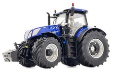 MODELL TRAKTOR NEW HOLLAND T7.340 HD BLUE POWER 1:32 MARGE TRECKER SCHLEPPER TOP