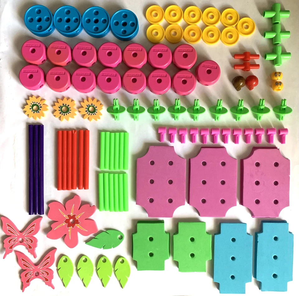 Juego de juguetes Superstructs Pinklets Fairy Garden Tinker modelo 0801 rosa 2008 Tinkertoy Foto 3 de 4