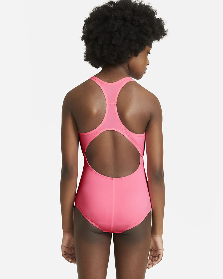 Nike Kids Essential Pink Racerback One-Piece Swim L77829