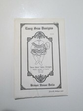 Brown House Dolls Easy Sew BHD 364 New Born Baby Designs 18-19" Uncut Pattern