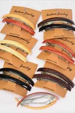 2 Long & NARROW Hair Barrettes YOUR FAVORITE Secure Clasps  U pick colors