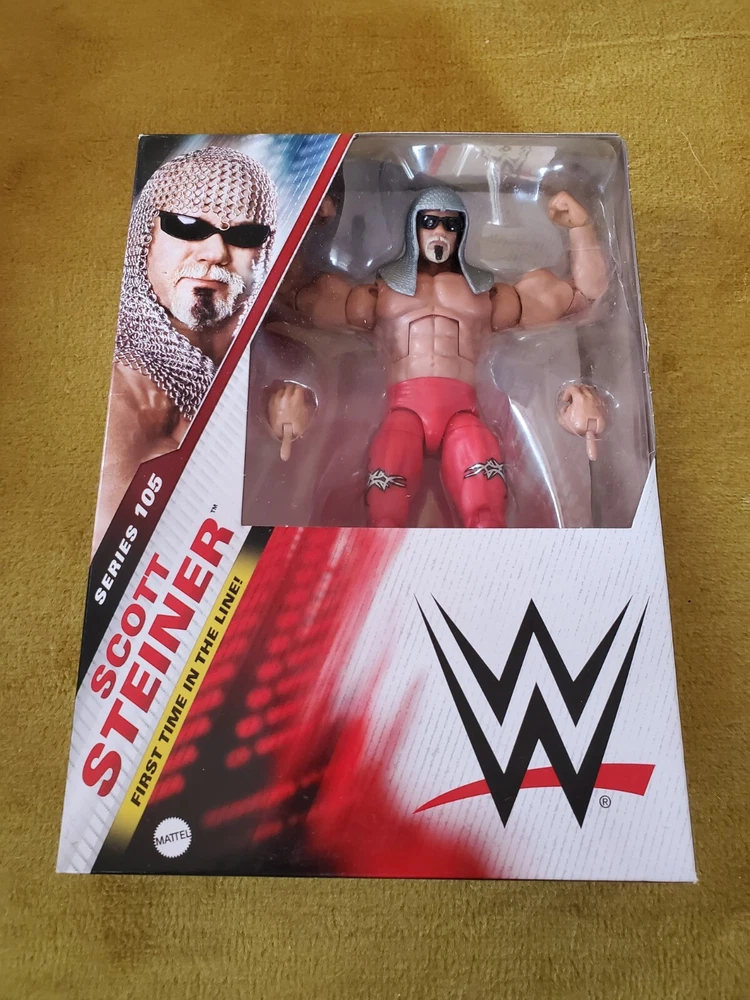 WWE Elite Scott Steiner Series 105 “Big Poppa Pump” WCW NWO Mattel