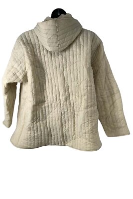 Centigrade Vertical Quilted Lined Snap-Front Jacket w/ Hood Stone