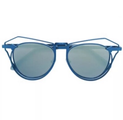 Karen Walker Marguerite Aviator Sunglasses - Navy Blue Women main image 3