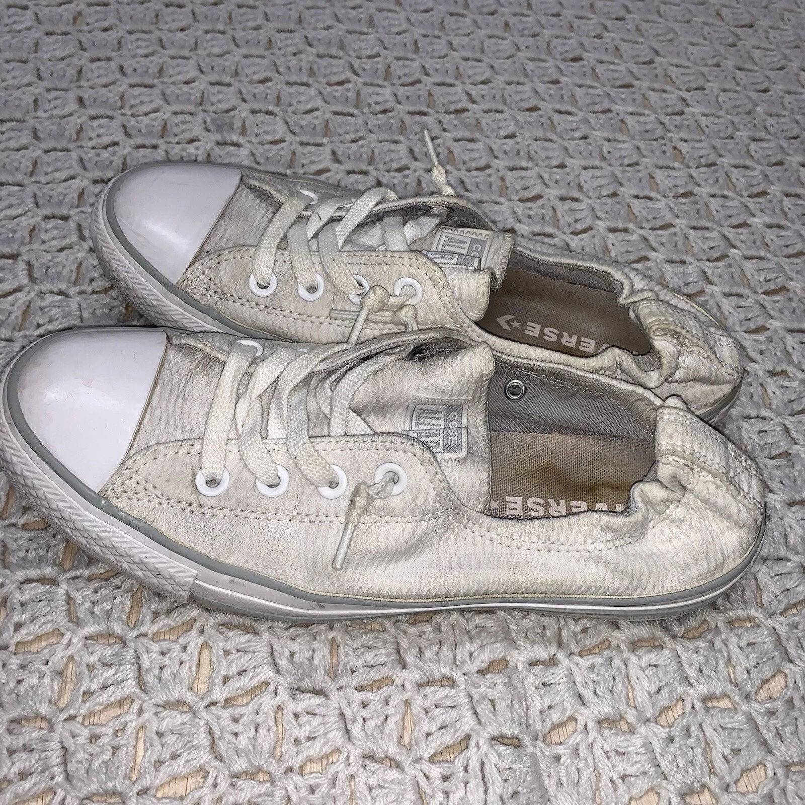 Scarpe Converse Donna 10 Bianco Chuck Taylor All Star Shoreline Sneakers 558446F