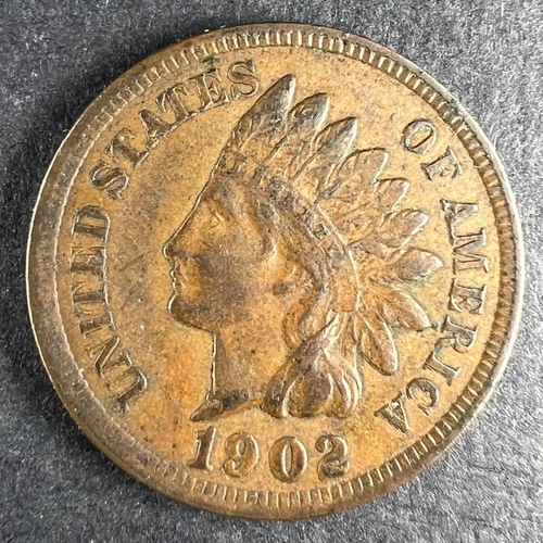 1902 Indian Head Cent Penny EF XF Old United States 1C