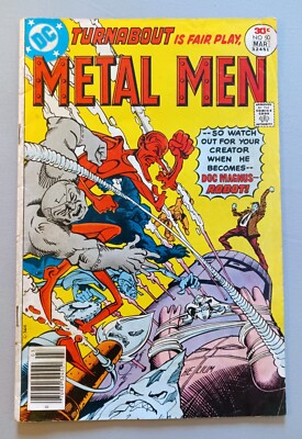 METAL MEN #50, DOC MAGNUS ROBOT, DC COMICS, GD-VG, BRONZE AGE, 1977 | eBay
