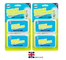 4x FRIDGE FRESHENER Deodoriser Kitchen Air Remove Smell Eliminate Odour GM497 UK