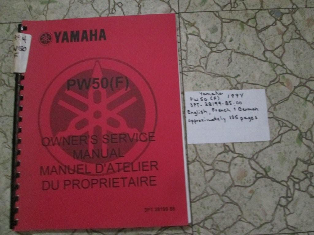 1994 Yamaha PW50 service manual | eBay