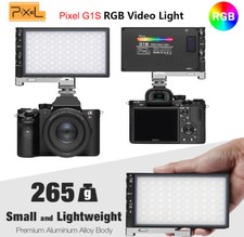 Pixel G1s RGB Full Color Pocket LED Video Light On-Camera Bi-Color 2500K-8500K