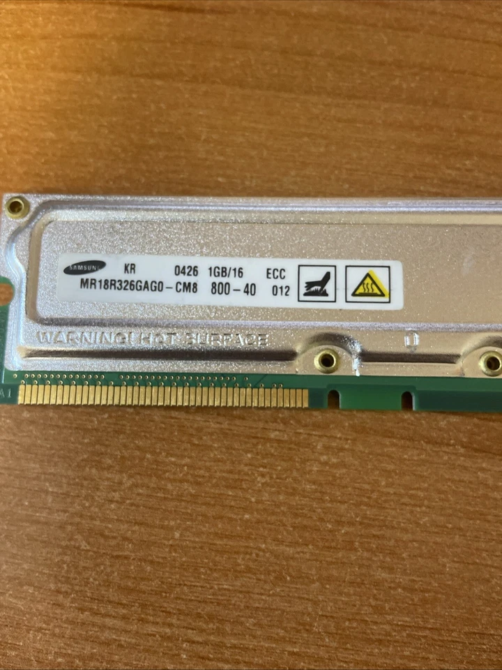 HP 20-1F88A-01 1GB 800Mhz 800-40 RDRAM Rambus Rimm ES47 ES80 GS1280 3X-MS7AB-DB - Image 3 of 3