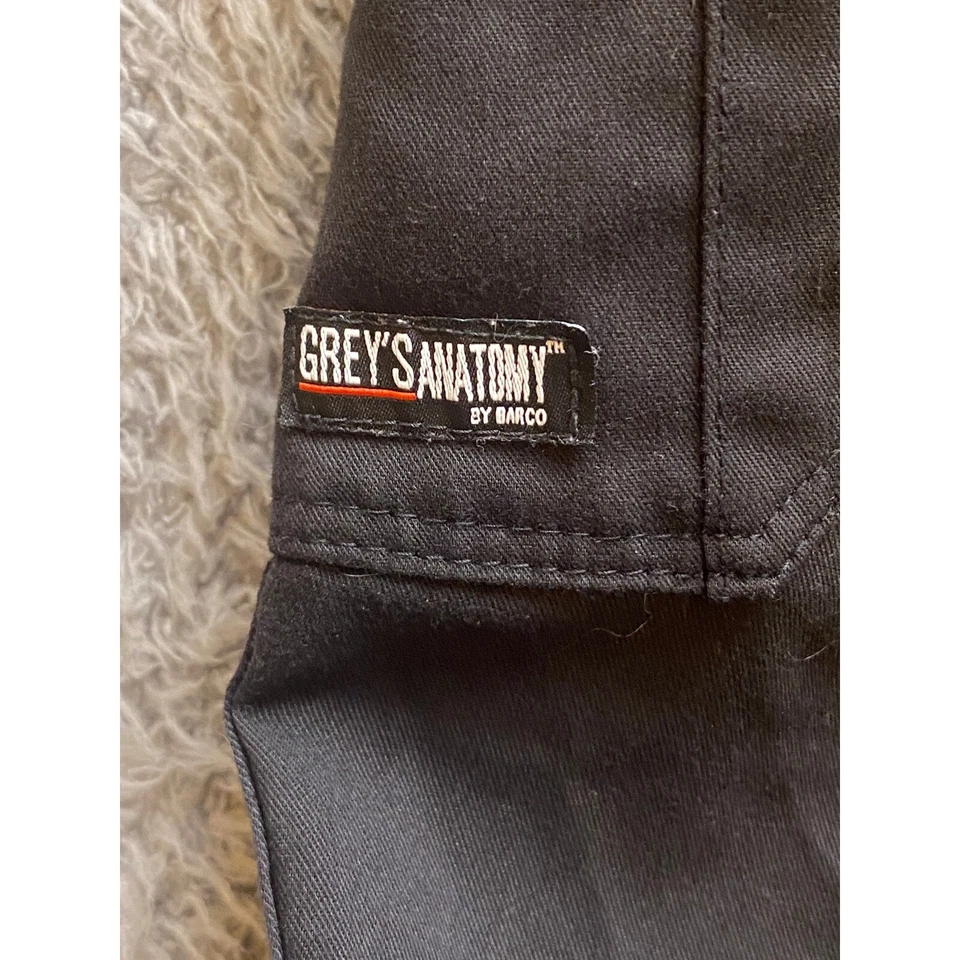 Pantalones de Anatomía Grises Para Hombre Ropa de Trabajo Médica Extra Grande Cordón Exfoliante Negro Foto 4 de 4