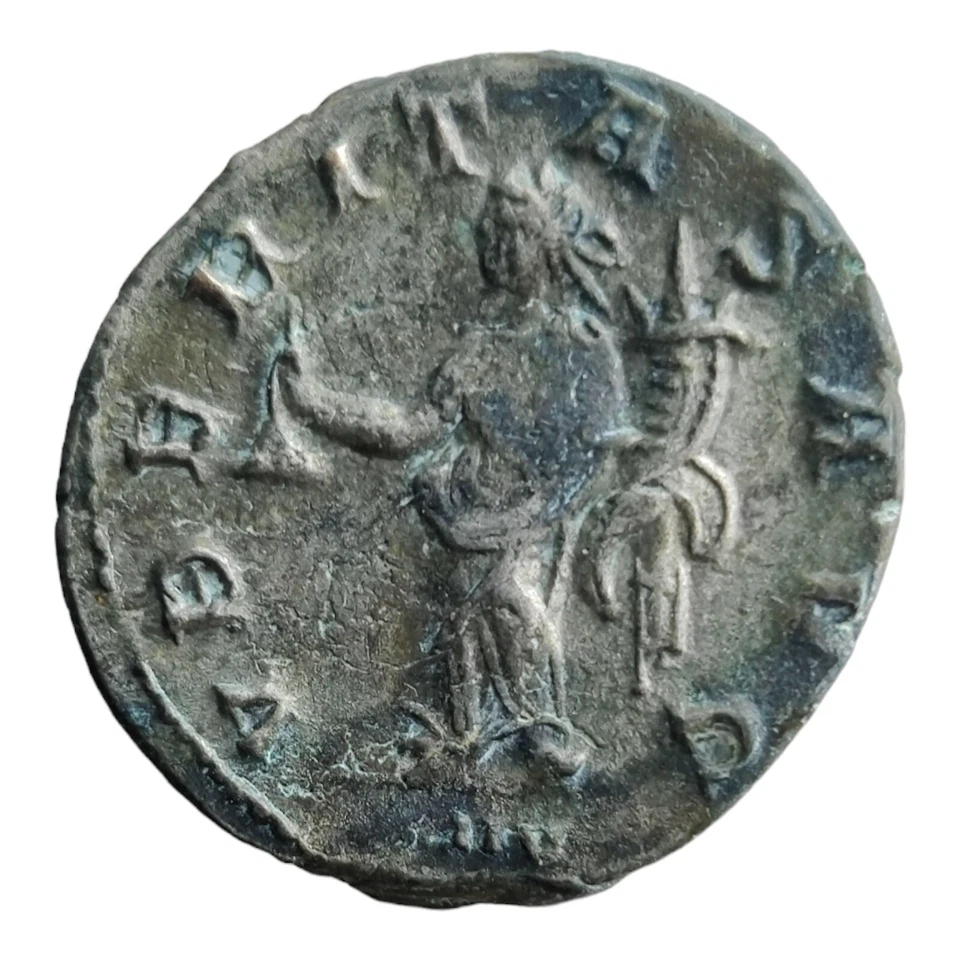 Trebonianus Gallus Antoninianus Antioch Mint 251-252 AD Uberitas Billon Coin 13P - Image 2 of 2