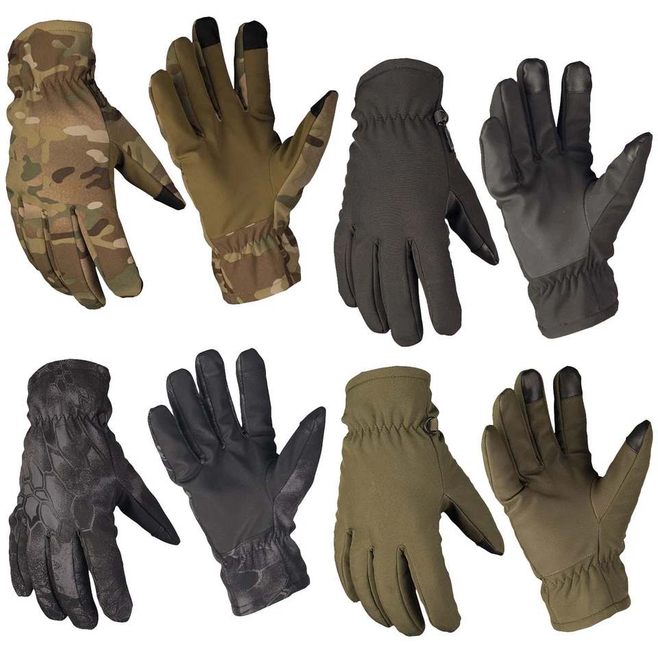 Mil-Tec Softshell Handschuhe Thinsulate Touch Handschuh Fingerhandschuhe S-XXL
