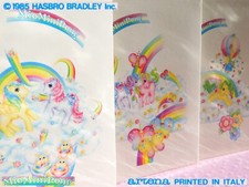 🦄 Mio MINI LITTLE PONY Poni G1 Raro Vintage 1985 QUADERNO Anelli Ring Folder 🌈