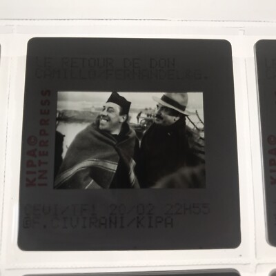 LE RETOUR DE DON CAMILLO - FERNANDEL GINO CERVI - PRESS SLIDE - SLIDE