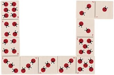 Domino game, ladybirds