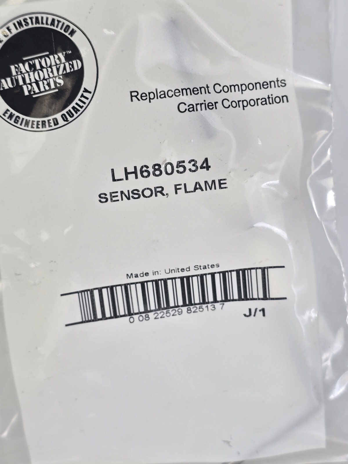 GENUINE Carrier Hvac LH680534 Flame Senor OEM Replacement Part