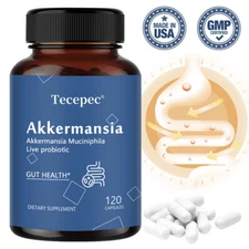 New Formul Akkermansia Muciniphila Improves Gut Overall Health 30-120 Capsules