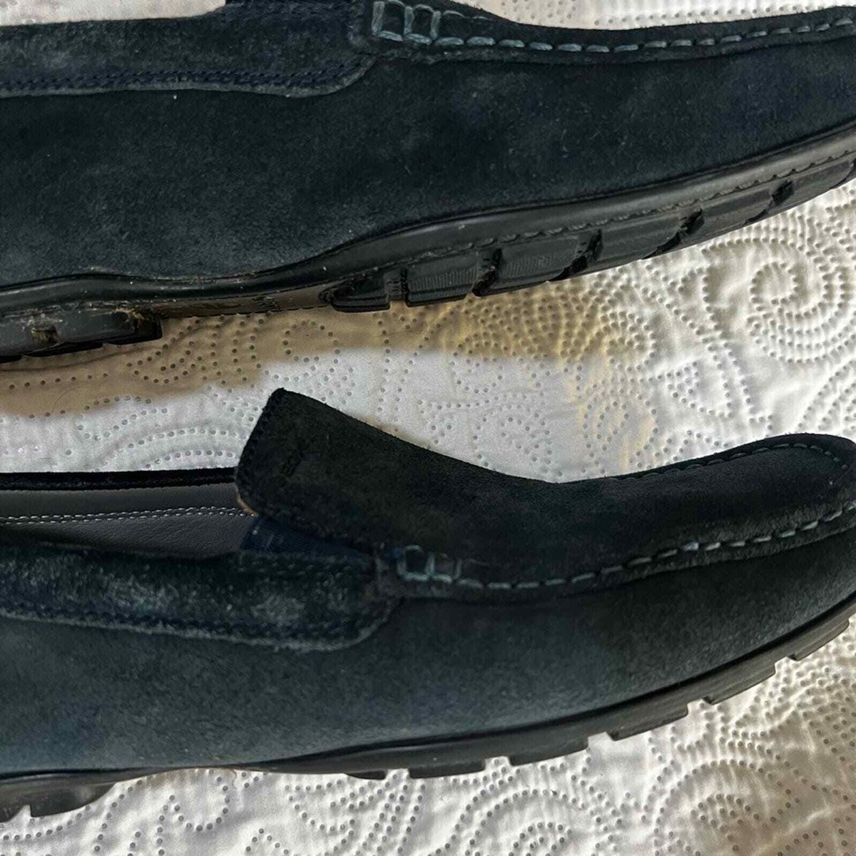 Geox Respira Monet 19 driving moccasin suede leather navy  display picture 3