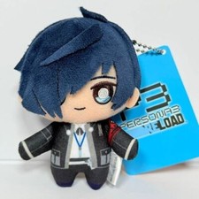 Persona 3 Reload Makoto Yuki 4 Plush Keychain, 25th Anniversary Collectible Gif