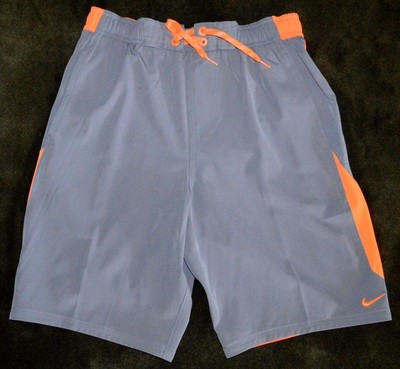 orange nike swim shorts