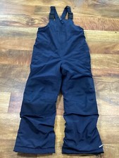 Lands End Unisex Youth Navy Blue Bib Winter Ski/Snow Pants Sz 5