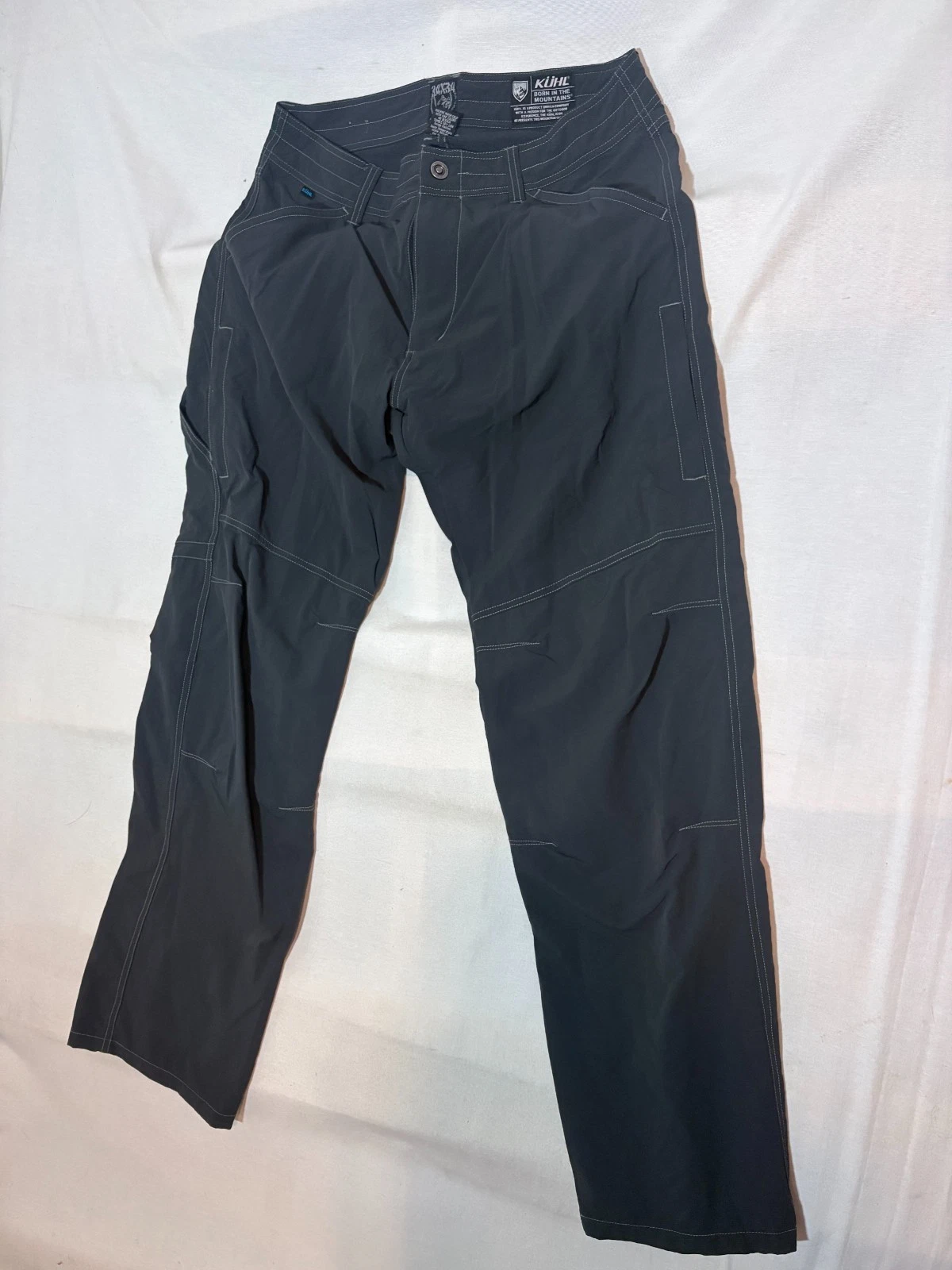 Kuhl Pants Men's 34x34 Straight Leg Utility Outdoor Hiking Charcoal Grey