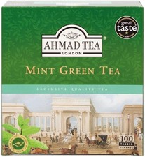 Ahmad Tea 100 Teabags, Mint Green, Green Tea, 1 x 100 Teabags 0.08 per strip