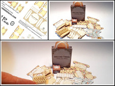 Puppenhaus Set zum Nähen, Haberashery Trim Karten etc x35 Miniatur 1/12