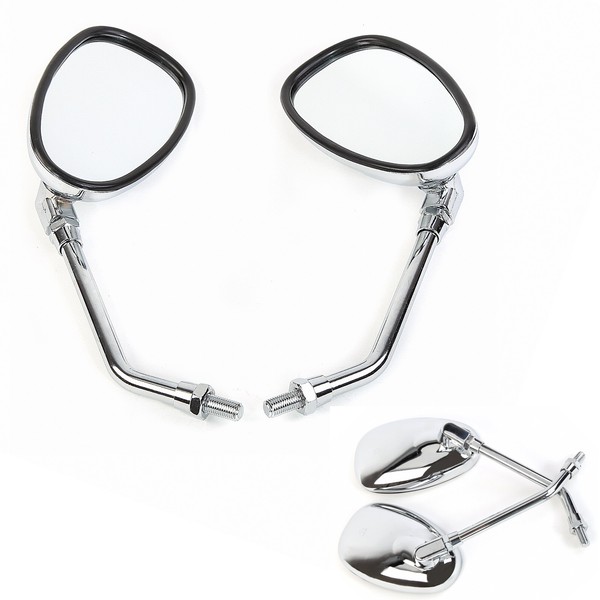 Spiegel Set M8 Chrome FüR Kymco Jack Fox Flex Tech Jinlun Yiying Znen Benzhou Yy-image
