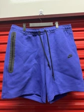 Men’s Size 2XL - Nike Sportswear Tech Fleece Shorts Deep Blue FB8171-539