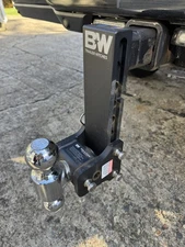 B&W  Tow & Stow Adjustable Trailer Hitch Dual ball 2.5" Receiver 8.5" drop