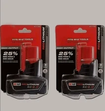 2Pack For Milwaukee for M12 LITHIUM 9.0Ah Extended Capacity Battery 48-11-2460