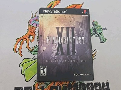 Final Fantasy XII 12 Collector's Edition Steel Book Playstation 2 PS2 Tested