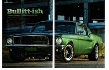 1968 FORD MUSTANG GT "BULLITT" 5.0 LITER REMAKE ~ GREAT 6-PAGE ARTICLE / AD