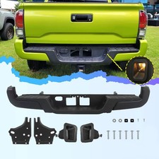 For Toyota Tacoma 2016-2023 Rear Step Bumper Powdercoated Black Wo Sensor Hole For Toyota Tacoma 2016-2023 Rear Step Bumper Powdercoated Black Wo Sensor Hole