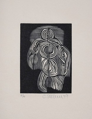 Cecil Skotnes: Totemic Figure 1979 / South African Neo-Primitivism Folk Art