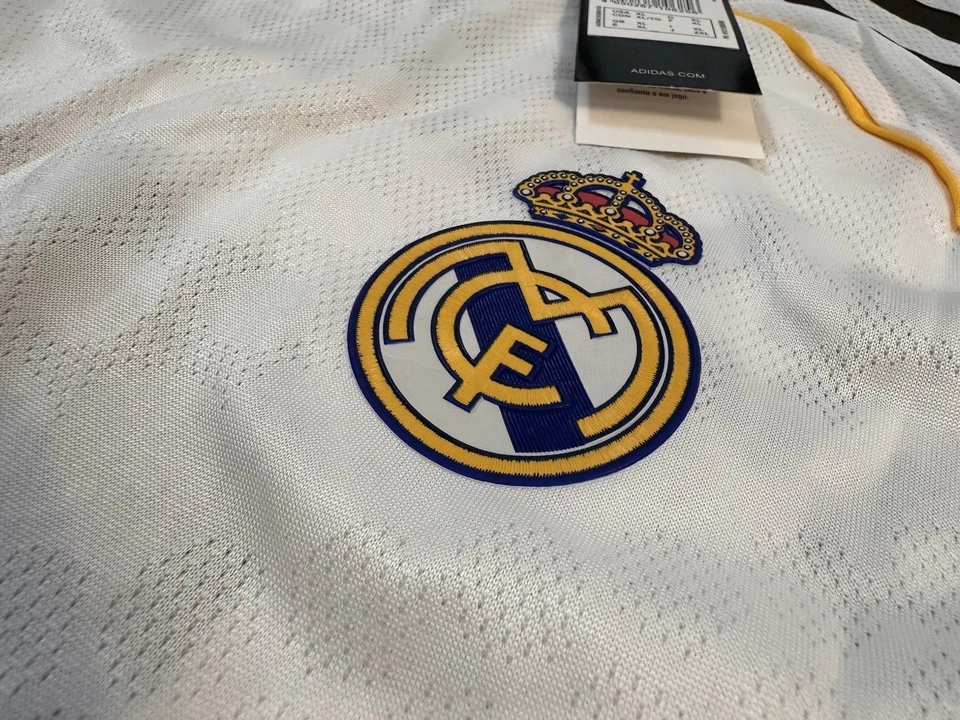 Camiseta 25/26 Real Madrid Home, versão jogador, mangas compridas, Bellingham 5, La Liga - Imagem 4 de 4