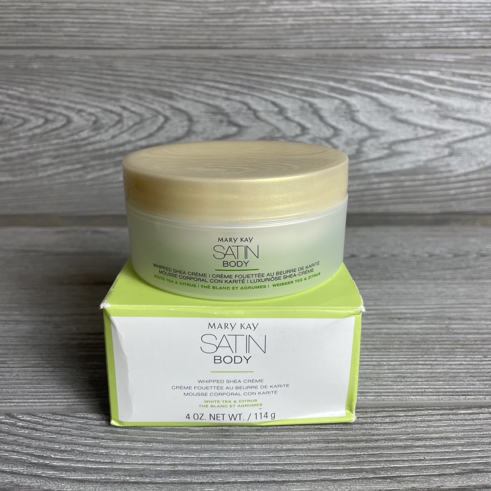 Mary Kay Whipped Shea Body Cream White Tea Citrus 4oz