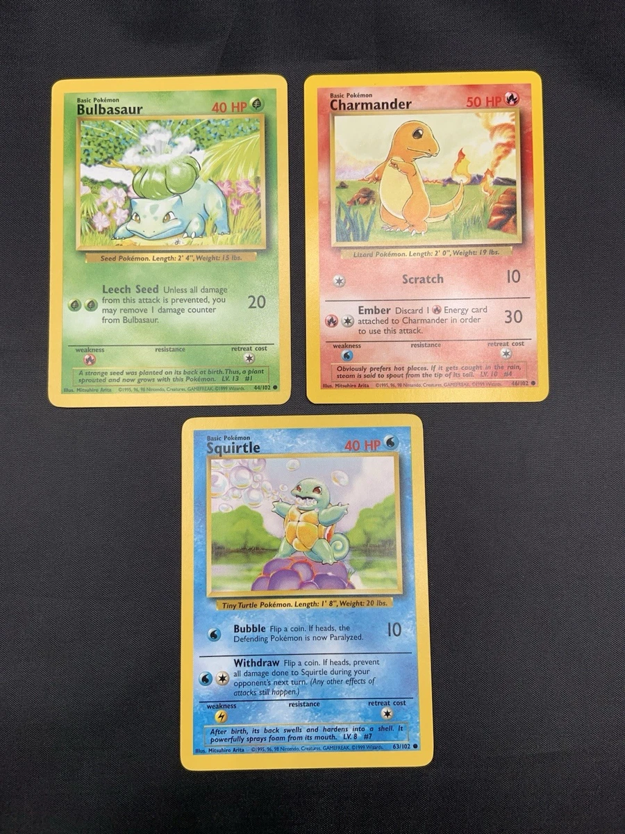 pokemon card charmander bulbasaur squirtle Charmender, & Bulbasaur Charmander Squirtle AR |