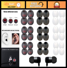 36 Pcs Earbud Replacement Tips - Noise Isolation, Comfort, S/M/L, 3 Colors