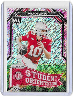JULIAN SAYIN 2024-25 Panini Ohio State NIL Student Orientation PINK