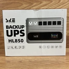 SKE UPS HL850 Battery Backup Surge Protector 850VA/480W for Computers USB - NEW