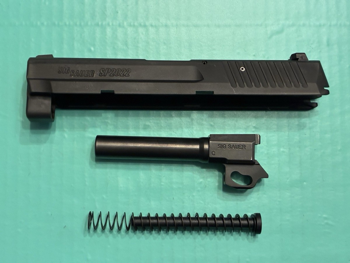 USED OEM SIG SAUER SP2022 SLIDE BARREL GUIDE ROD SPRING 9MM BLACK