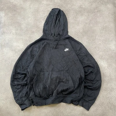 Sweat à capuche Nike moyen brodé Swoosh pour hommes, noir - Photo 1/4